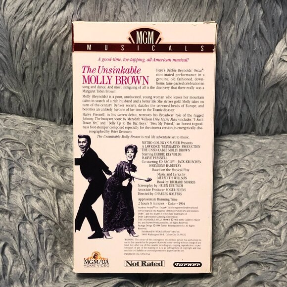 VHS Unsinkable Molly Brown Musical Debbie Reynolds Harve Presnell - Picture 2 of 6